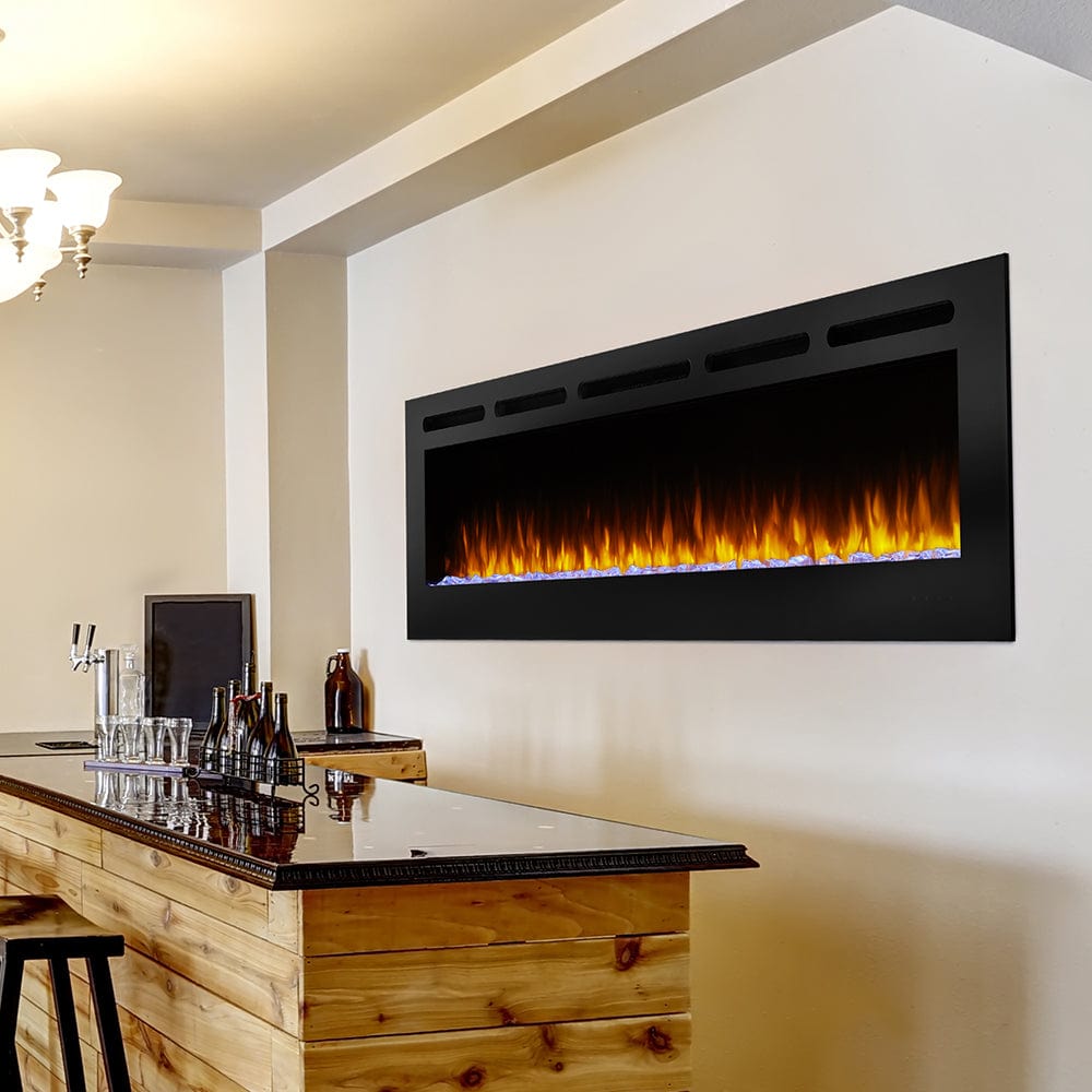 SimpliFire 84-in Allusion Wall Mount Electric Fireplace