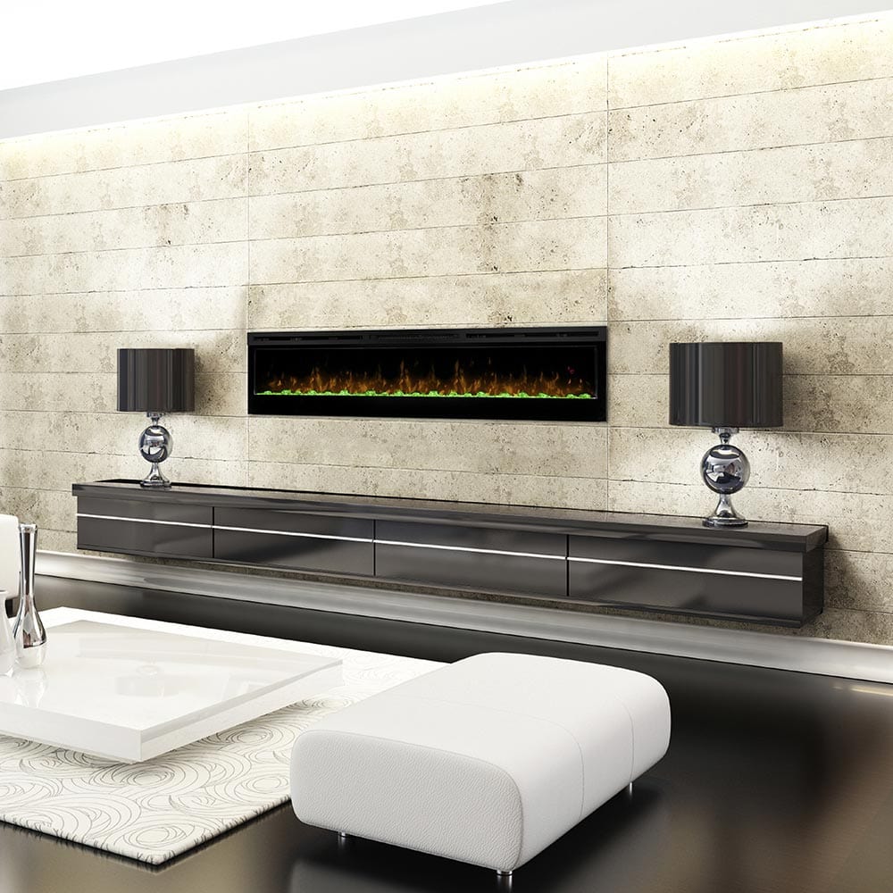 Dimplex Prism 74-In Electric Fireplace w/ Driftwood Log Set