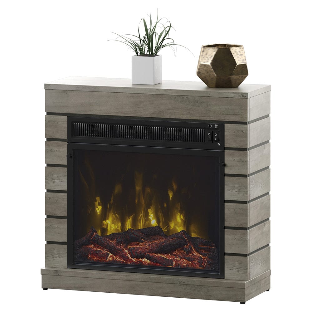 Harlan Electric Fireplace Mantel Package in Valley Pine