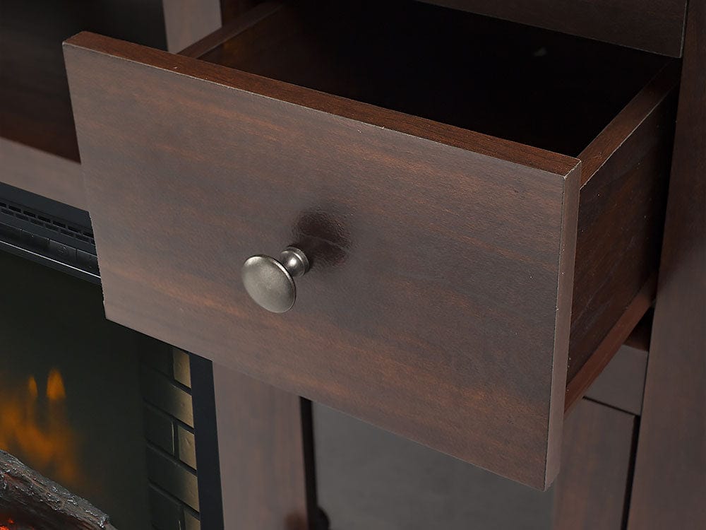 Winchester Electric Fireplace TV Stand in Dark Walnut