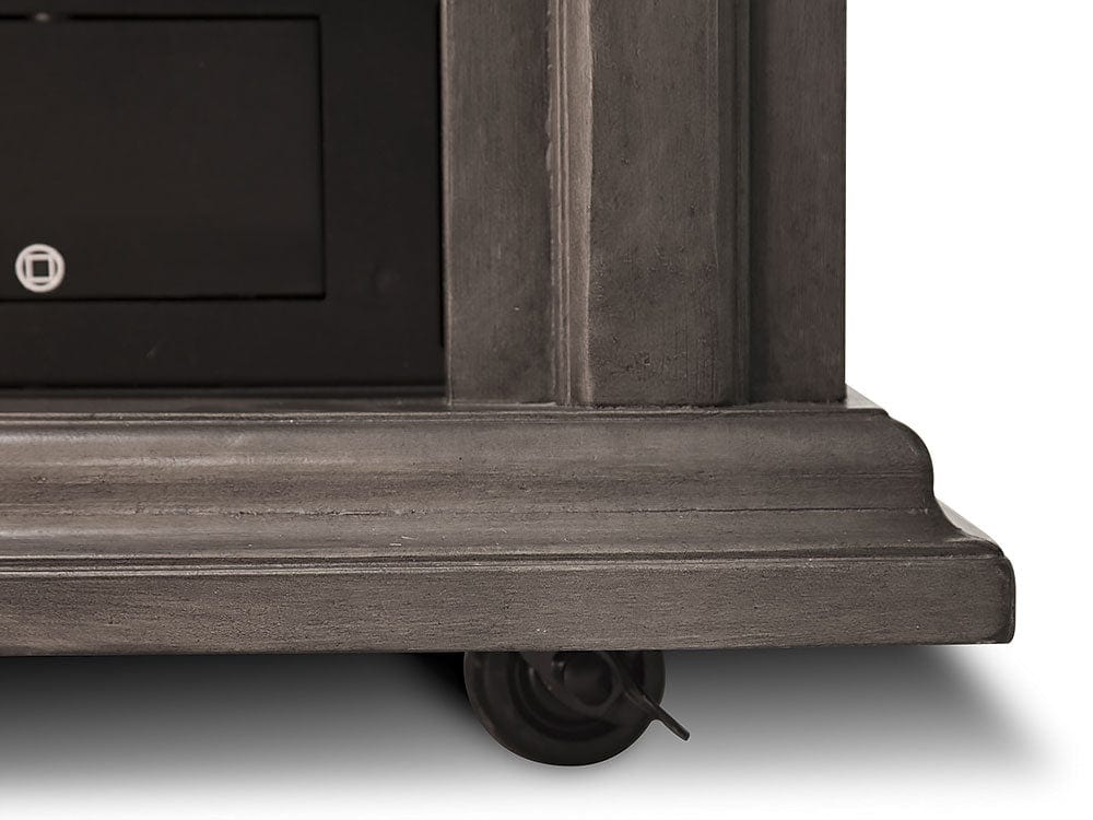 Sheridan Infrared Electric Fireplace Heater in Dark Weathered Grey