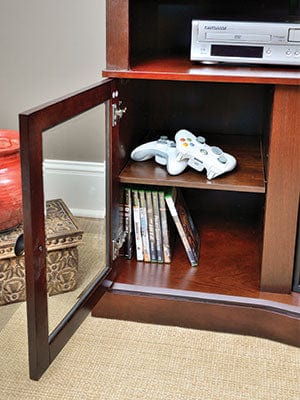 Walker Infrared Electric Fireplace Entertainment Center in Cherry - 25MM5326-C245