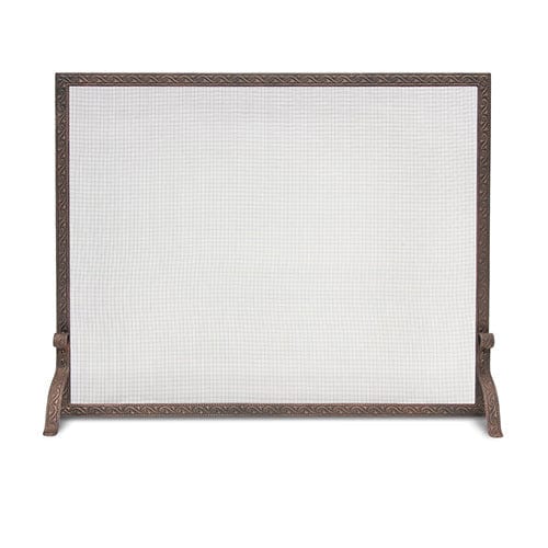 Ballard Embossed Single Panel Screen, Bronze