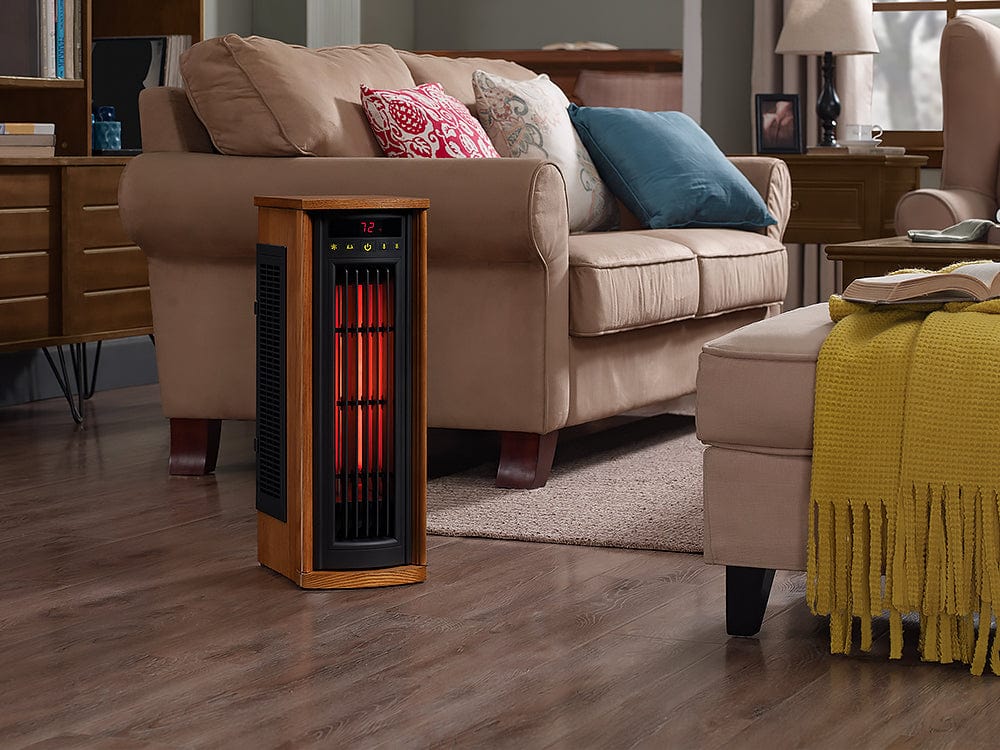 Duraflame Infrared 1,000 Sq. Ft. Tower Power Heater in Oak -  5HM8000-O142D