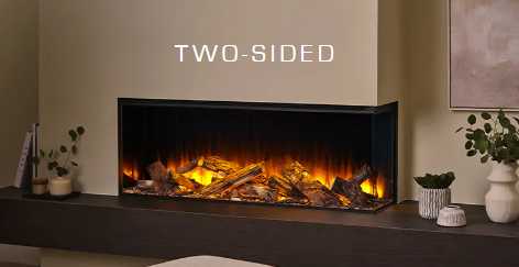British Fires 48" New Forest Black Edition Electric Fireplace