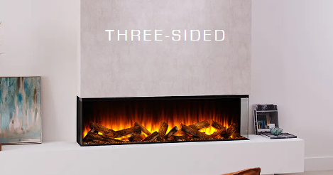 British Fires 63" New Forest Black Edition Electric Fireplace