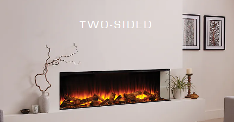 British Fires 63" New Forest Black Edition Electric Fireplace