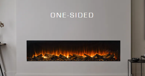 British Fires 75" New Forest Black Edition Electric Fireplace