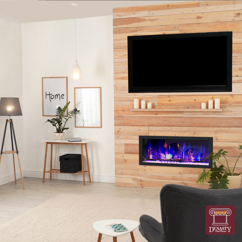 Dynasty 52-in Cascade Linear Electric Fireplace
