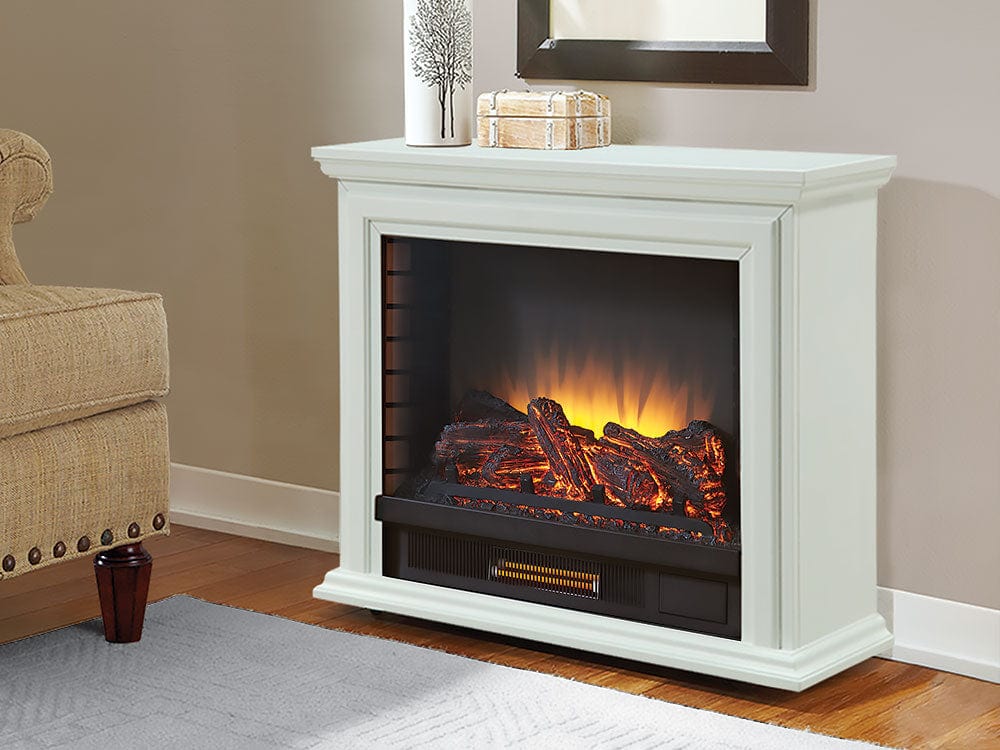 Sheridan Infrared Electric Fireplace Heater in White