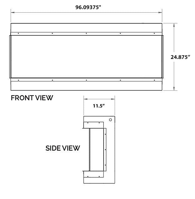 Modern Flames 96-in Landscape Pro MultiView Built-In Electric Fireplace