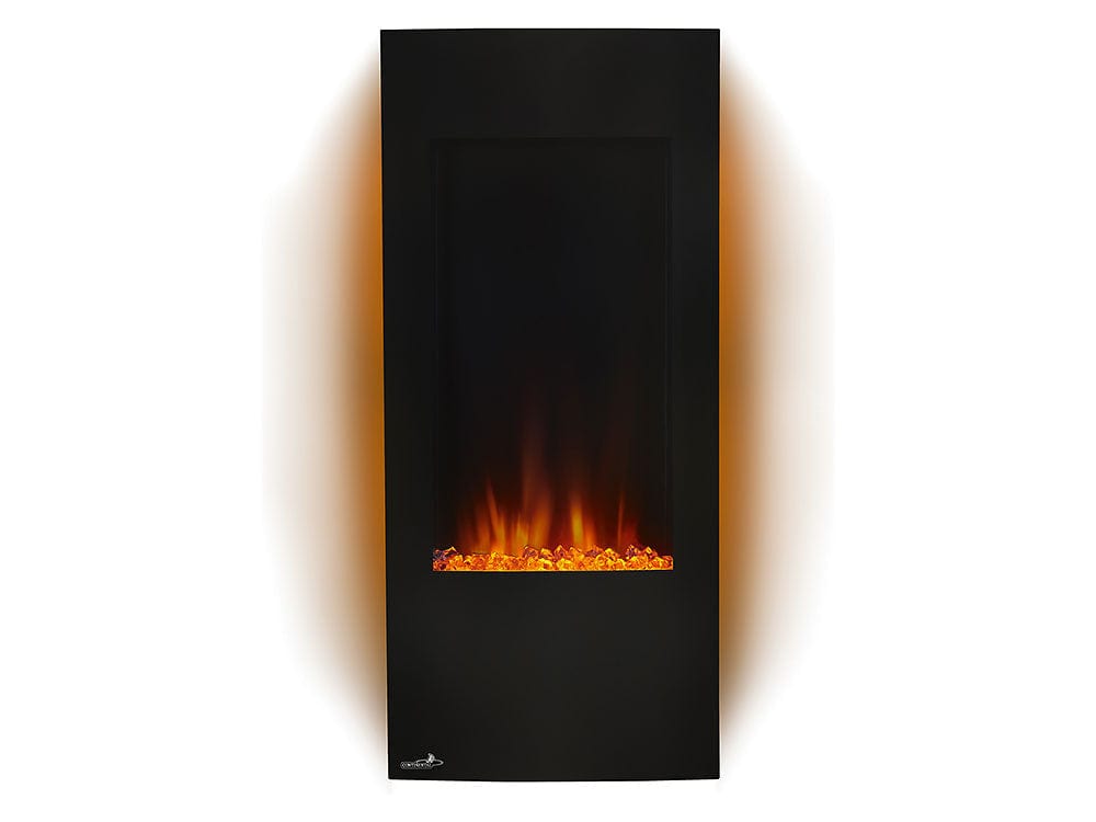 Continental 38-In Vertical Black Wall Mount Electric Fireplace