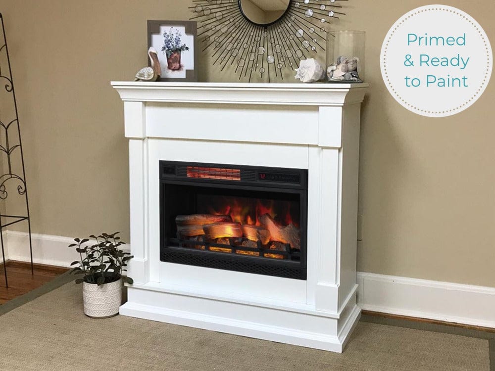 Avery Convertible Mantel Package in Primed White - 26DM8763-T960