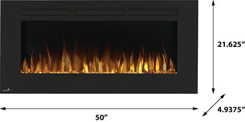 Continental 50-In Wall Mount Electric Fireplace- CEFL50FH