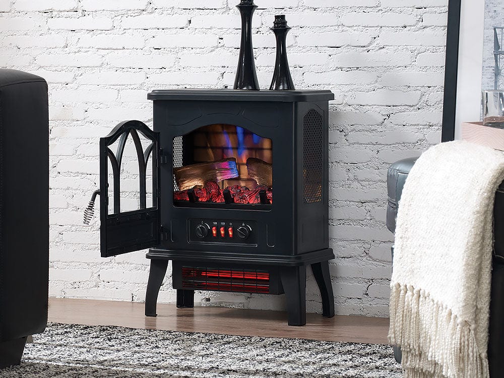 Duraflame 3D Black Infrared Electric Fireplace Stove