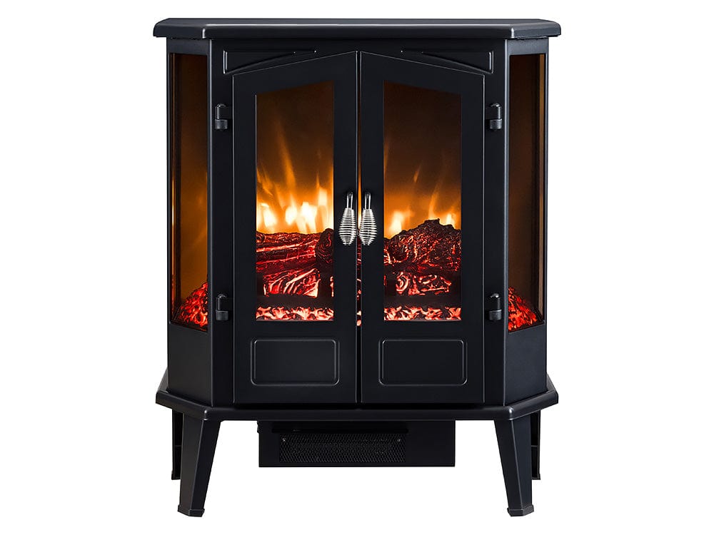 HearthPro Black Infrared Electric Fireplace Stove