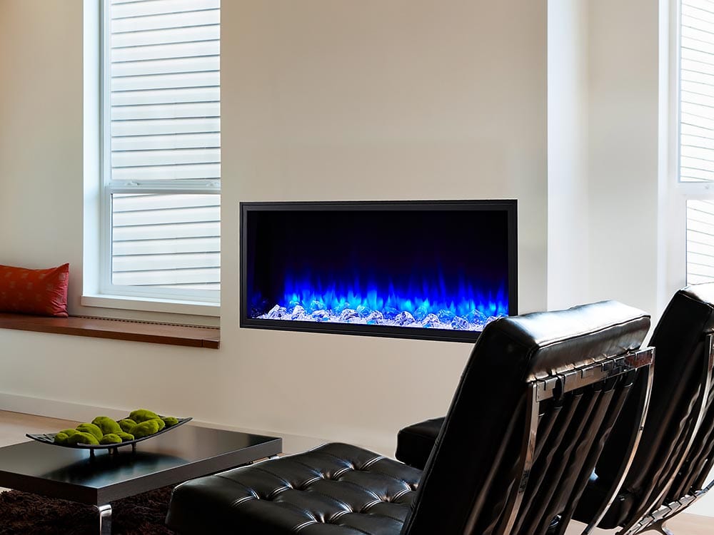 SimpliFire 43-in Scion Linear Built-In Electric Fireplace