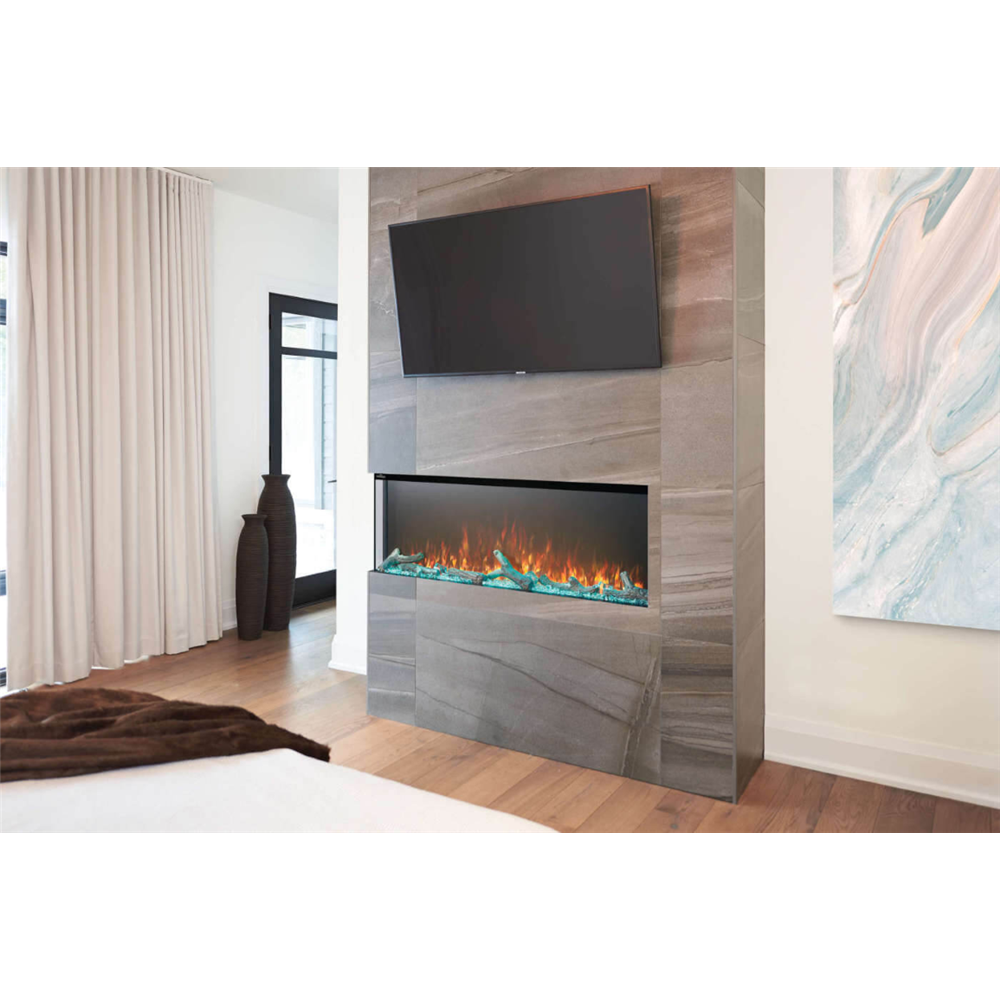 Trivista Primis 50 Three-Sided Built-in Electric Fireplace