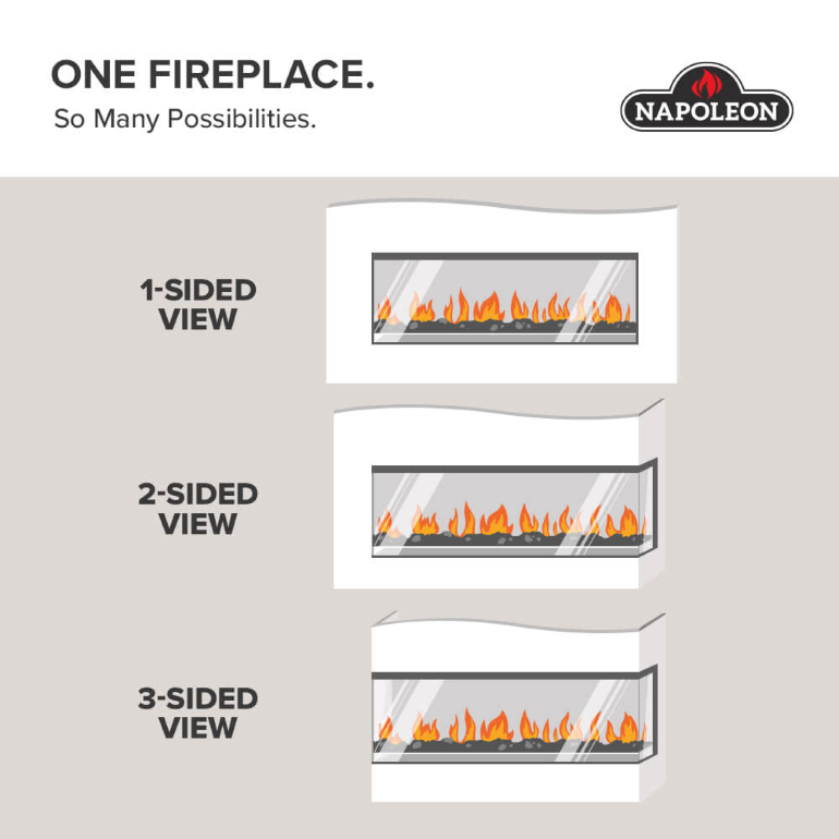 Astound 62 FlexMount Electric Fireplace